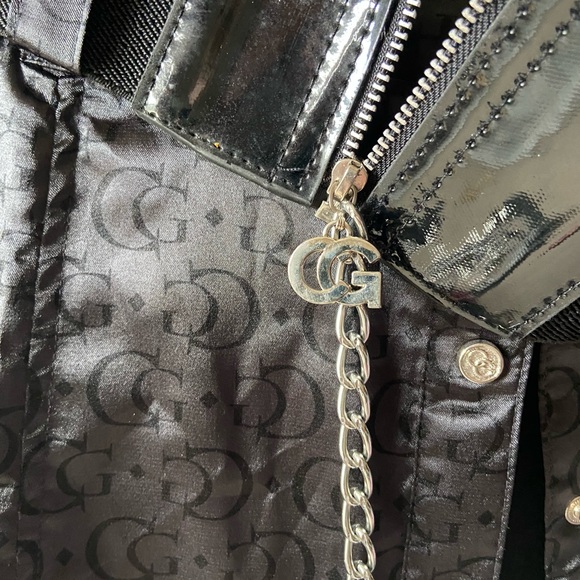 Nwt  Coogi satin dress snaps black C4. It is really about a medium. - Picture 6 of 7